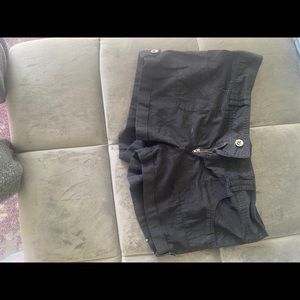 Black short shorts